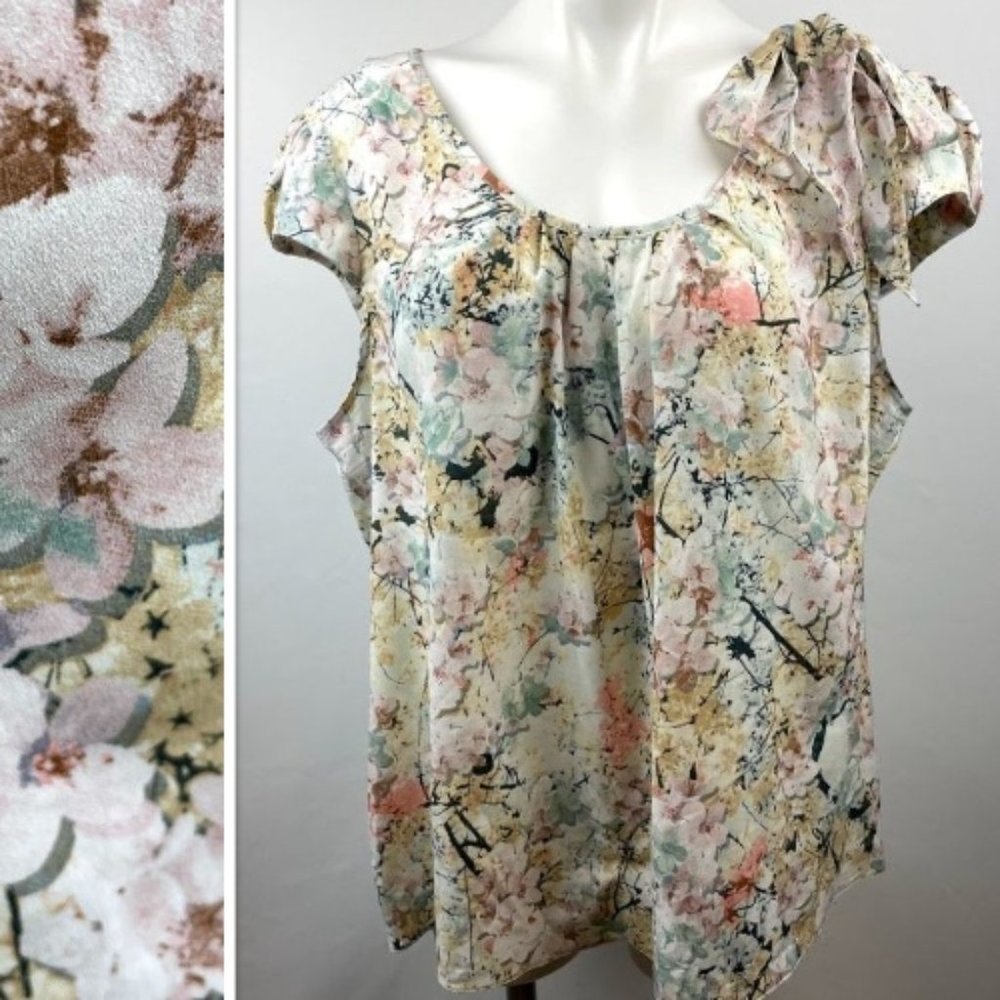 Dorothy Perkins Cherry Blossom Blouse Sz UK22/US18
